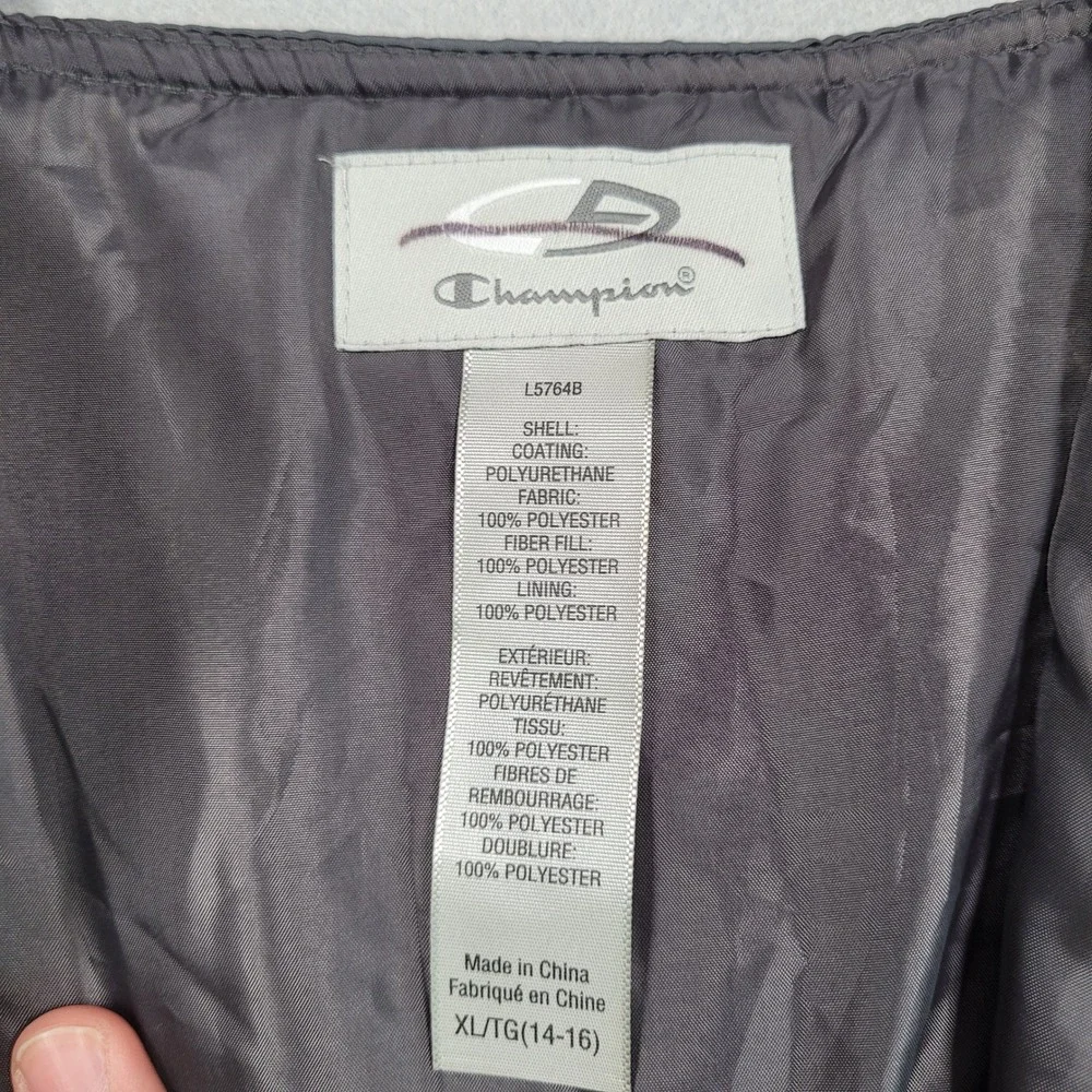 Champion Kids Gray Venture Dry Snow Bib Overalls Ski Pants XL 14-16 L5764B